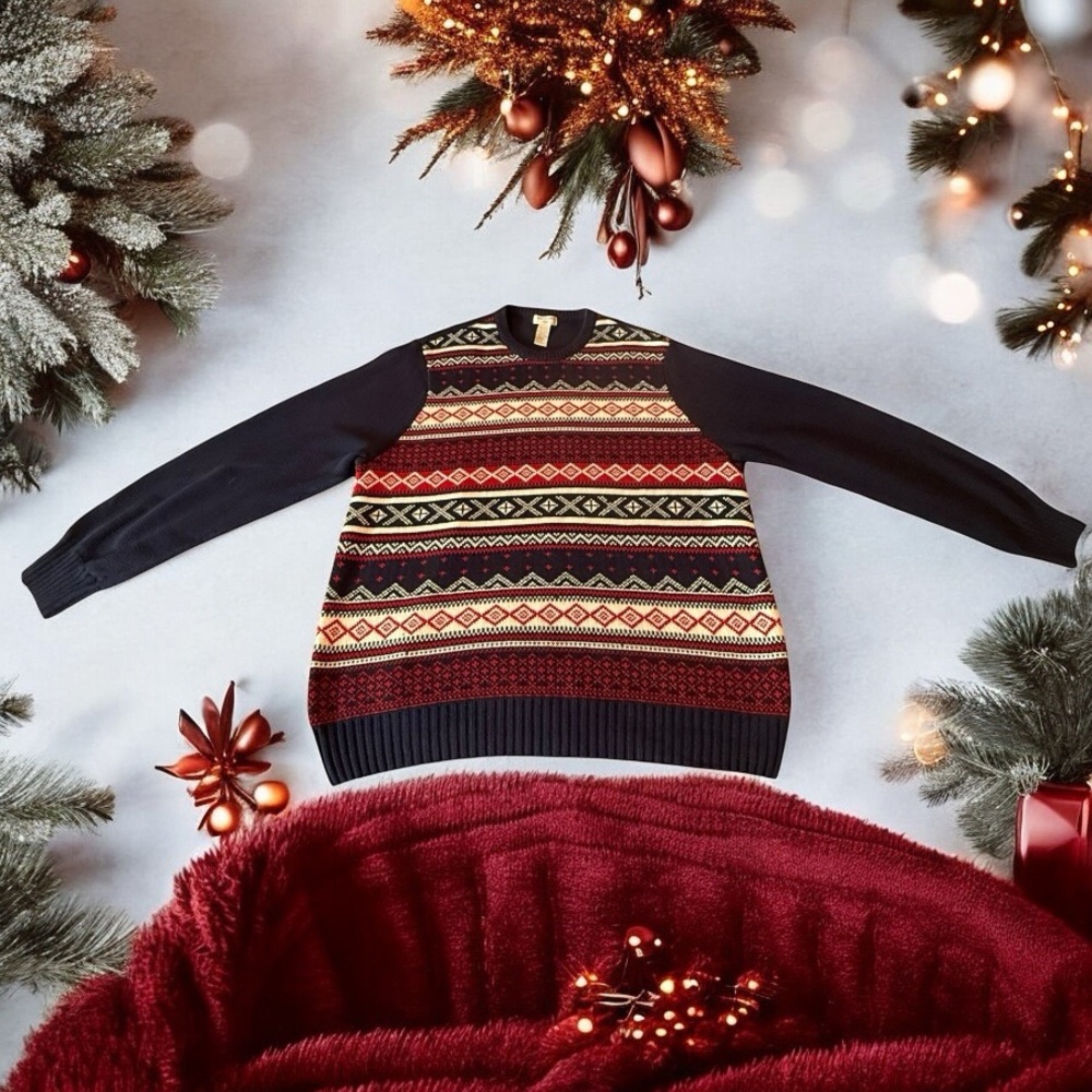 DOCKERS FAIR ISLE CREWNECK SWEATER (XL)